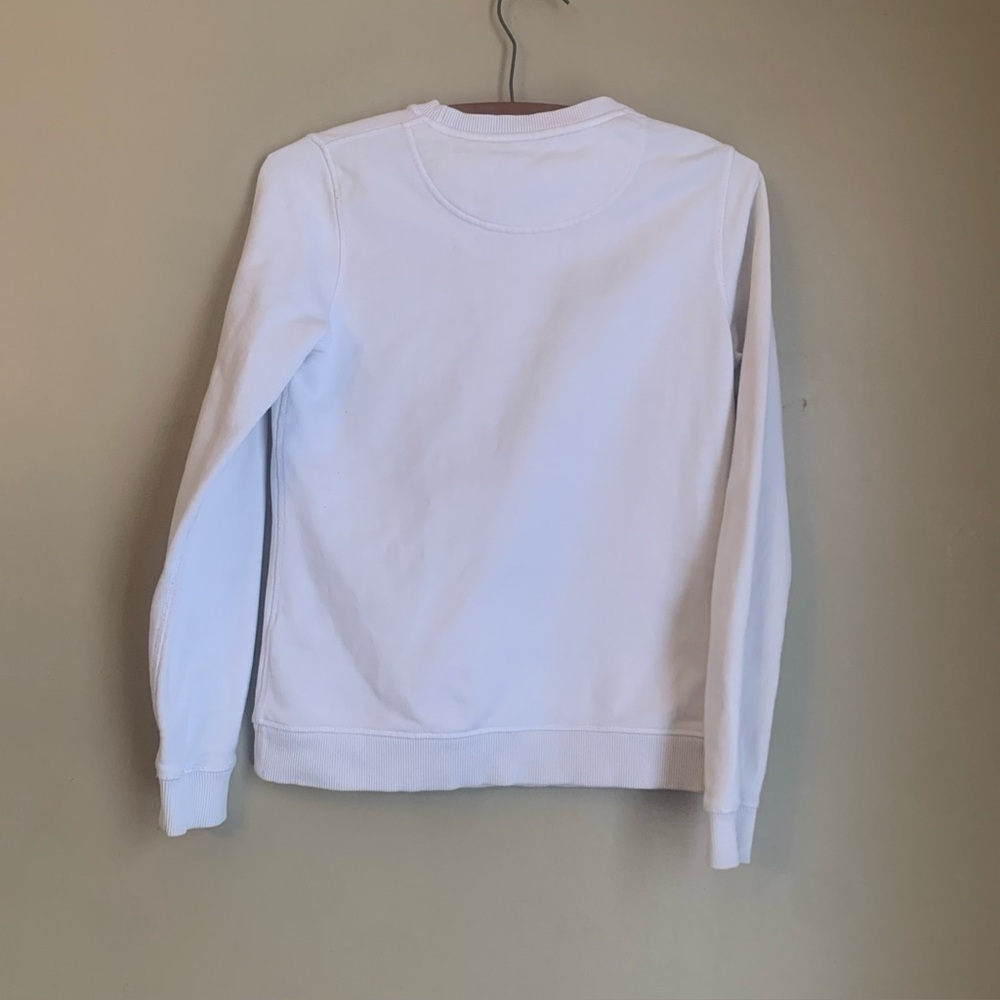 Kenzo Paris White crewneck Sweatshirt Embroidered Tiger Logo Women’s XS - Picture 7 of 9